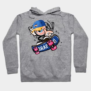 Skateboard Monster Graffit Stree Art Hoodie